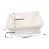 ABOOFAN Lined Storage Box Wire Storage Basket Fabric Organizer Baskets for Kitchen Freezer view 2