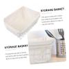 ABOOFAN Lined Storage Box Wire Storage Basket Fabric Organizer Baskets for Kitchen Freezer view 4