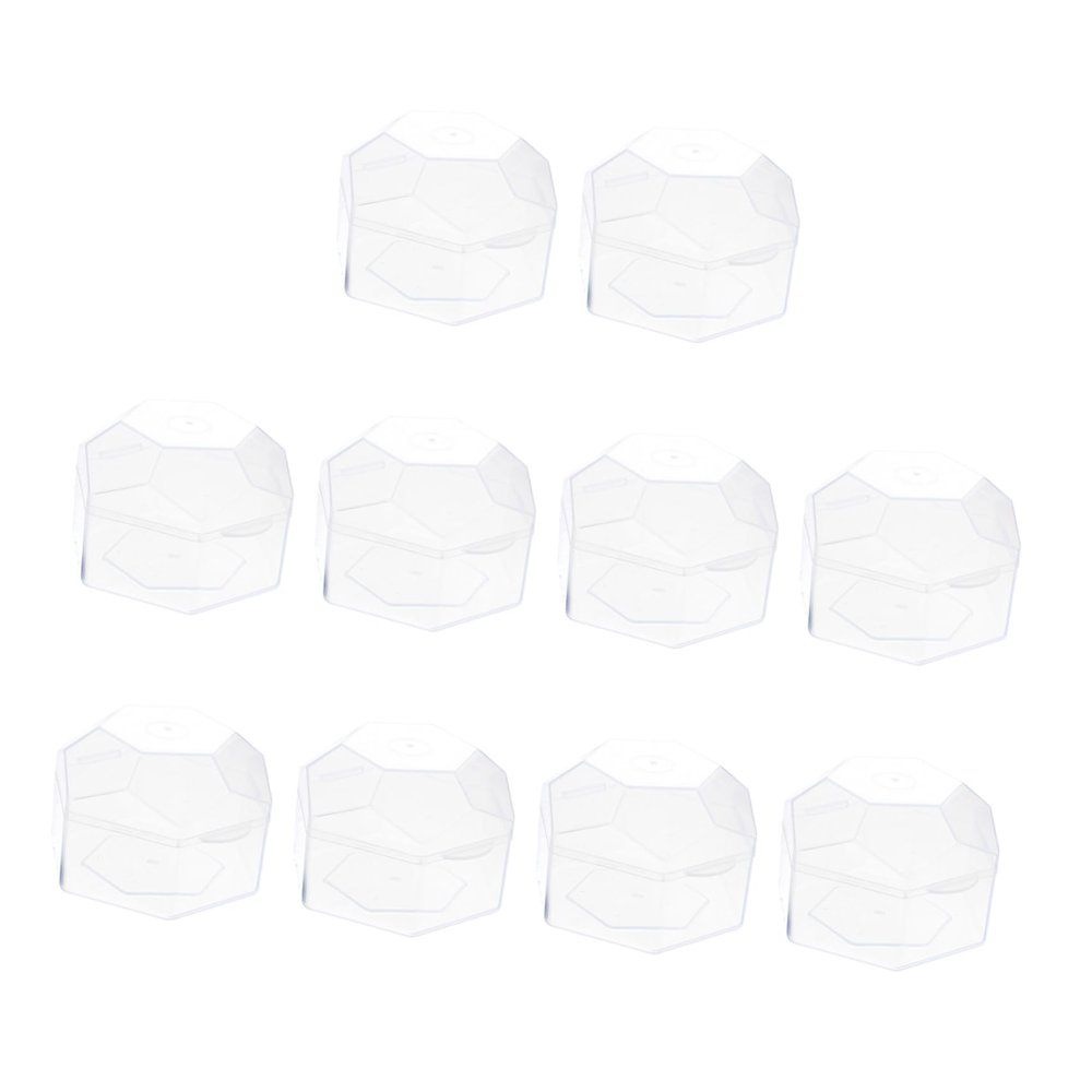 10-Pack Portable Pacifier Storage Boxes for Newborns Dustproof PP Pacifier Cases for Travel and Baby Care