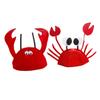Zerodeko Fun Hat Set Cartoon Crab Lobster Animal Costume Party Hat Photo Prop Masquerade Dance Performance view 1