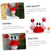 Zerodeko Fun Hat Set Cartoon Crab Lobster Animal Costume Party Hat Photo Prop Masquerade Dance Performance view 3