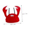 Zerodeko Fun Hat Set Cartoon Crab Lobster Animal Costume Party Hat Photo Prop Masquerade Dance Performance view 4