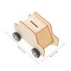 Abaodam 5pcs Wooden Car Shaped Piggy Bank for Boy Girl Unfinished Money Saving Pot Creative Storage Box for Boy Girl Room Decor Encourages Saving Habits view 2
