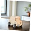 Abaodam 5pcs Wooden Car Shaped Piggy Bank for Boy Girl Unfinished Money Saving Pot Creative Storage Box for Boy Girl Room Decor Encourages Saving Habits view 3