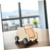 Abaodam 5pcs Wooden Car Shaped Piggy Bank for Boy Girl Unfinished Money Saving Pot Creative Storage Box for Boy Girl Room Decor Encourages Saving Habits view 4