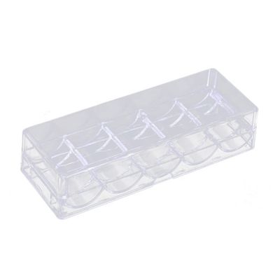 Milisten 1Pc Box Poker Chip Storage Case Transparent Chip Organizer for Easy Access and Quick Organization for Gaming and Entertainment Use