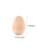 Artibetter Craft Easter Eggs 10pcs Brown Fake Eggs Decorative Wooden Wood Craft for Boys and Girls view 2