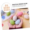 Artibetter Craft Easter Eggs 10pcs Brown Fake Eggs Decorative Wooden Wood Craft for Boys and Girls view 3