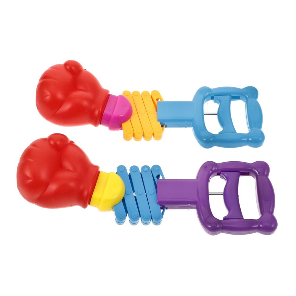 FELTECHELECTR 2pcs Creative Retractable Fist Shooter Toy for Boys and Girls Fun Prank Fists for Indoor Parties Interactive Play and Social Engagement Unique Spring Telescopic Design