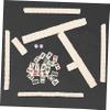 ERINGOGO 1 Set Mini Mahjong Game Set Portable Travel Board Game for Family Gatherings Materials Box Fun and Engaging Entertainment for All view 3