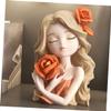 ABOOFAN Cute Girl Resin Coin Bank Savings Box for Home Rv Decor Secure Travel Fund Bank Decorative Sculpture view 4