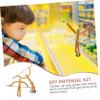 ERINGOGO 2bags DIY Bamboo Puppet Kit Create Your Own Bamboo Puppet of Crafting Materials for Boys and Girls Fun Educational Activity for Boys and Girls Enhances Motor Skills and Creativity view 2