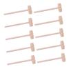 FIXOSHEE 10pcs Mini Wooden Hammers Fun Diy Beating Mallets for Boy Girl for Cake Decorating and Craft Projects Natural Wood with Smooth Finish Parent-boy Girl Interactive Toy view 1