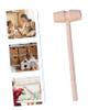 FIXOSHEE 10pcs Mini Wooden Hammers Fun Diy Beating Mallets for Boy Girl for Cake Decorating and Craft Projects Natural Wood with Smooth Finish Parent-boy Girl Interactive Toy view 4