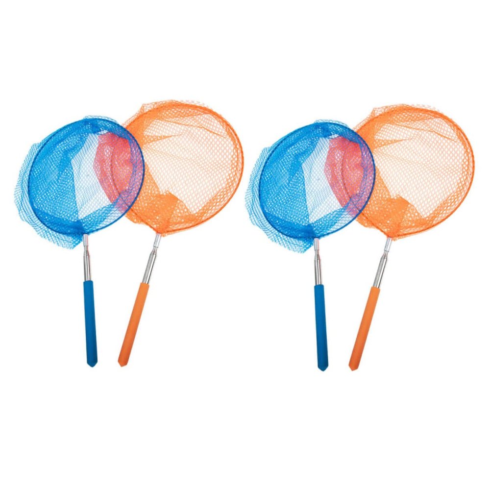 DECHOUS 4pcs Butterfly Nets for Boys and Girls Telescopic Catcher Fishing Net Toys Boys and Girls Bug Catching Kit