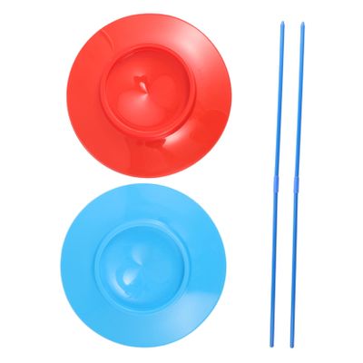 Alasum 2pcs Beginner to Pro Juggling Circus Trick Plates Boys and Girls Sticks for Parties