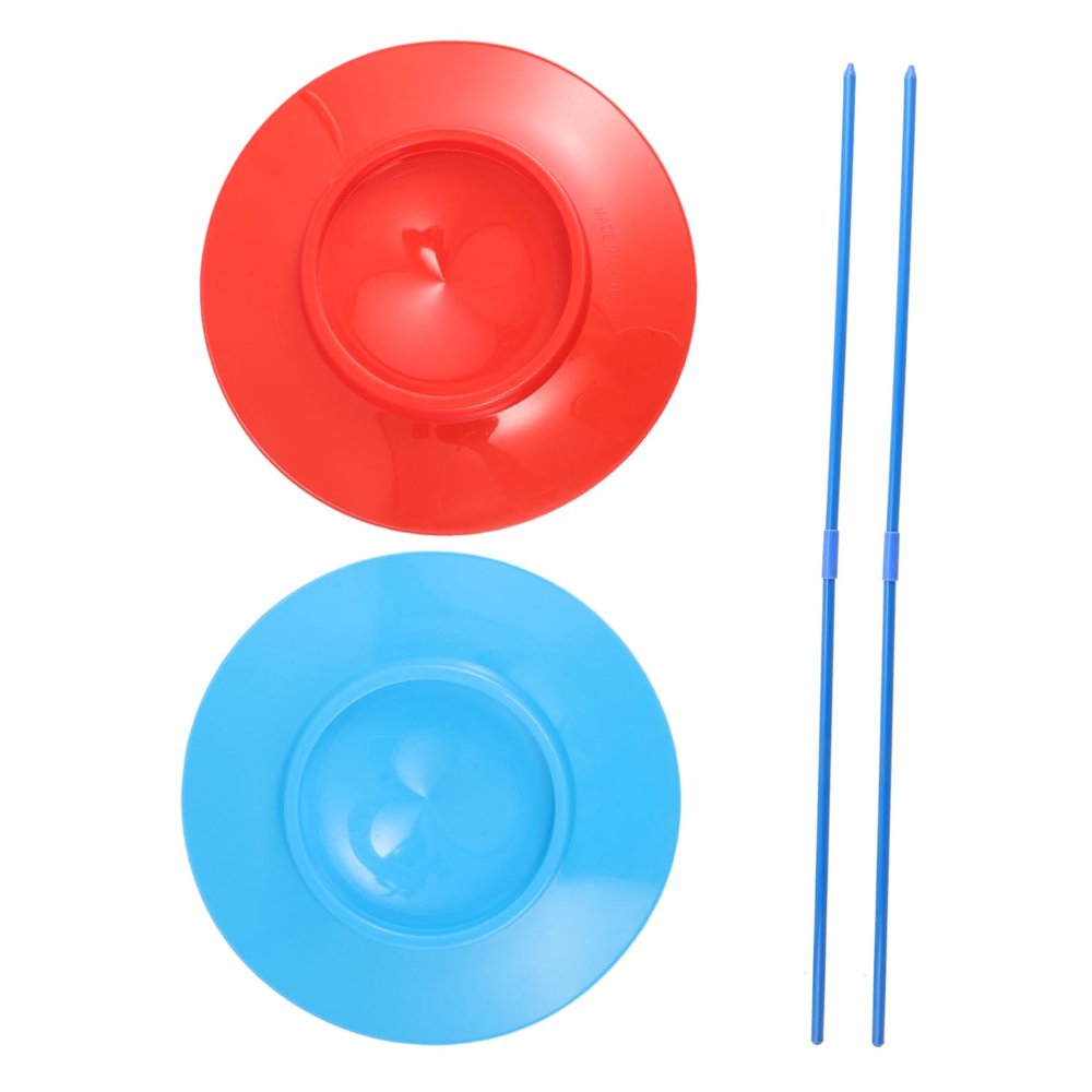 Alasum 2pcs Beginner to Pro Juggling Circus Trick Plates Boys and Girls Sticks for Parties