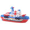 EMUKOEP Kids Fireboat Toy Water Spraying Ship Model with Sound & Flash Light view 1