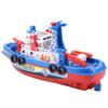 EMUKOEP Kids Fireboat Toy Water Spraying Ship Model with Sound & Flash Light view 2
