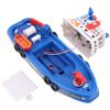 EMUKOEP Kids Fireboat Toy Water Spraying Ship Model with Sound & Flash Light view 3