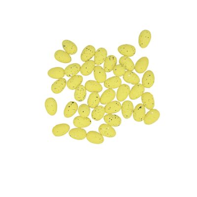 Homoyoyo 100pcs Light Yellow Fake Pigeon Eggs Realistic Decor for Projects Creative Bird Nesting and Home Decoration