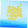 Homoyoyo 100pcs Light Yellow Fake Pigeon Eggs Realistic Decor for Projects Creative Bird Nesting and Home Decoration view 4
