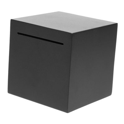 ABOOFAN Unbreakable Stainless Steel Piggy Bank for Adults Square Money Saving Box Lock Sturdy Coins Container for Home and Desktop Savings