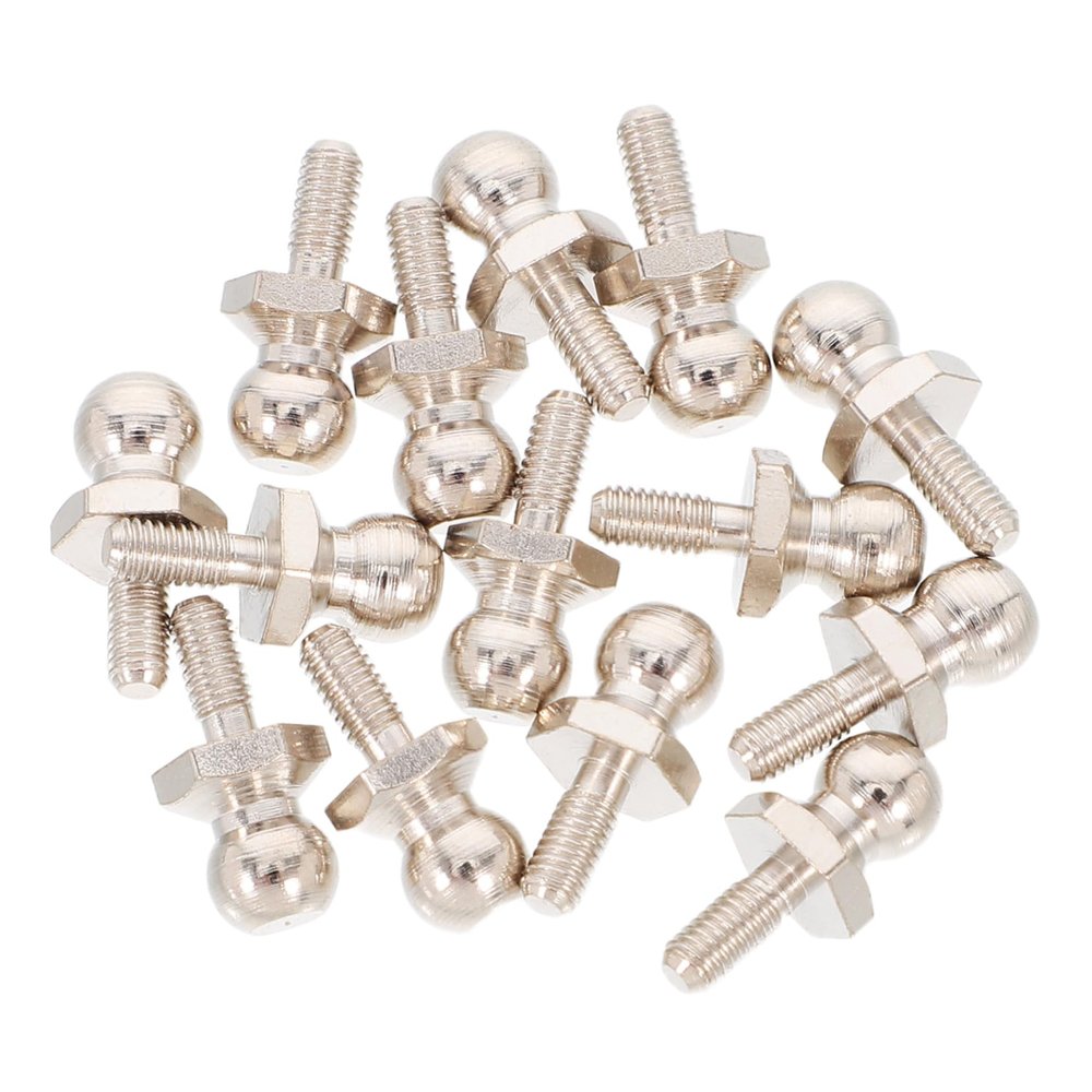 Amosfun 14pcs Rc Car Steel End Control Replacement Parts for Racing Agility Stability for Upgrades and