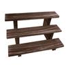Healifty Wooden Display Shelf for Plants Compact Tiered Action Figure Stand Rustic Desktop Organizer for Home Decor and Collectibles view 1