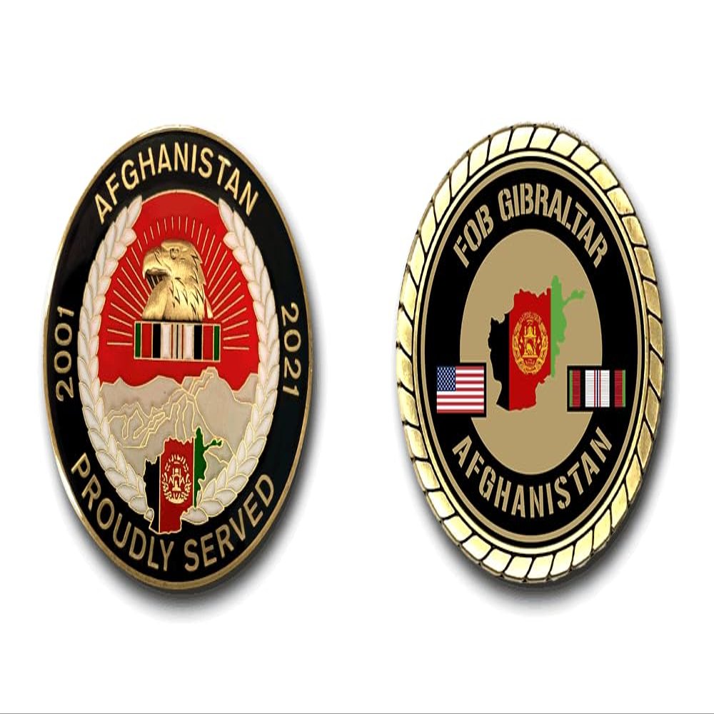 FOB Gibraltar Afghanistan Service Challenge Coin