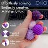 ONO Signets  Silicone Magnetic Balls with Textured Dimples, Bumps, and Waves | Fun to Play with Fidget Toy for Adults | Help Relieve Stress, Anxiety, Tension (Lavender, Set of 4) view 2