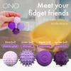 ONO Signets  Silicone Magnetic Balls with Textured Dimples, Bumps, and Waves | Fun to Play with Fidget Toy for Adults | Help Relieve Stress, Anxiety, Tension (Lavender, Set of 4) view 3