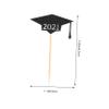 Unomor 32pcs Graduation Cake Decorative Toppers Paper Cake Picks Birthday Toppers for Themed Parties view 2