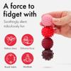 ONO Signets  Silicone Magnetic Balls with Textured Dimples, Bumps, and Waves | Fun to Play with Fidget Toy for Adults | Help Relieve Stress, Anxiety, Tension (Ruby, Set of 4) view 4