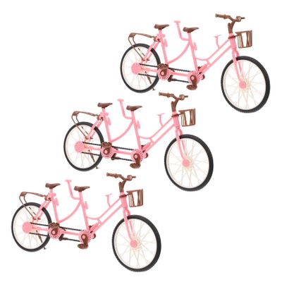 Kisangel 3pcs Tandem Bicycle Boys and Girls Plaything Bike Pedal Toys Montessori Bike Attachment for Toddlers