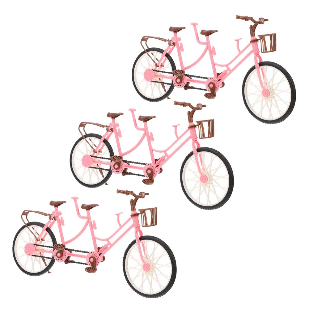 Kisangel 3pcs Tandem Bicycle Boys and Girls Plaything Bike Pedal Toys Montessori Bike Attachment for Toddlers