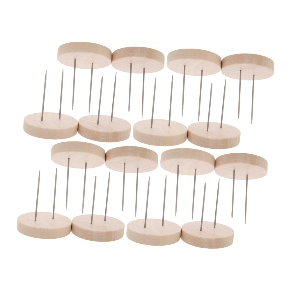 MINAOLULUS 24pcs Doll Stands Display Holders Wooden Action Figure Base Stable Support System