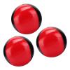 3PCS Red Black PU Leather High End Portable EPS Fine Colloidal Particle Juggling Ball Set for Professional Performance and Leisure Play view 2