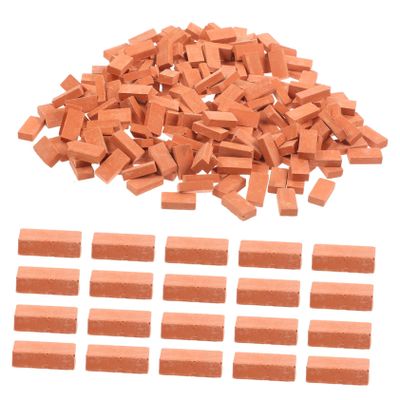 Milisten 200pcs DIY Miniature Building Blocks Simulated Landscape Bricks for Home Decor Crafts