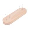Anneome Portable Multi-doll Display Stand Wooden Base for Crochet and Felt Animal Figures Stable Lightweight Showcasing Collections Desk Shelf view 1