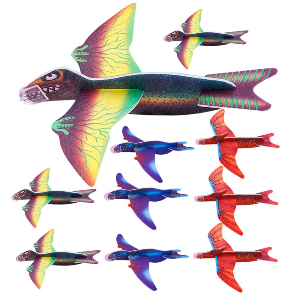 BESPORTBLE 48pcs Dinosaur Foam Airplane Toys Hand-Throwing Glider Planes for Boys and Girls Great for Birthday Party Favors and Classroom Prizes