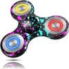 ATESSON Metal Fidget Spinner Toys for Adults Kids Fidget Toys for Kids 8-12 with LED Lights High-Speed Stainless Steel Bearing Silent Light Up Fidget Spinners with Fluorescent view 1