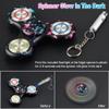 ATESSON Metal Fidget Spinner Toys for Adults Kids Fidget Toys for Kids 8-12 with LED Lights High-Speed Stainless Steel Bearing Silent Light Up Fidget Spinners with Fluorescent view 2