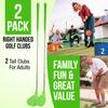 [2 Pack] Backyard Outdoor Golf Clubs with Oversized Club Heads - Two Right-Handed Clubs Perfect for Players Over 5ft Tall - Made to Hit Plastic or Foam Balls - Safe for Sand Grass Yards Beach & Parks view 2