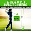 [2 Pack] Backyard Outdoor Golf Clubs with Oversized Club Heads - Two Right-Handed Clubs Perfect for Players Over 5ft Tall - Made to Hit Plastic or Foam Balls - Safe for Sand Grass Yards Beach & Parks view 4