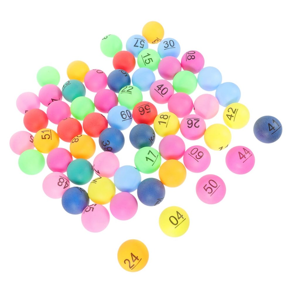SUPVOX 90pcs Colorful Numbered Draw for Raffle Bingo Games Hollow Plastic for Parties Carnival Events Game Activities
