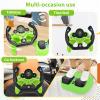 RedCrab Steering Wheels with Brake and Gas Pedals Toy for Kids,Pretend Driving Seat Toys with Light and Music,Simulated Driving for Toddlers,Baby Electric Early Learning Educational Toys (Green) view 2