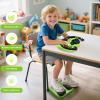 RedCrab Steering Wheels with Brake and Gas Pedals Toy for Kids,Pretend Driving Seat Toys with Light and Music,Simulated Driving for Toddlers,Baby Electric Early Learning Educational Toys (Green) view 4