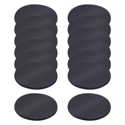 30 Pcs Miniature Plastic Figurine Bases Small Game Figure Base Tabletop Black Model Bases Round Miniature Holder Mini Figure Display Stand for Gaming Miniatures 6cm