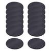 30 Pcs Miniature Plastic Figurine Bases Small Game Figure Base Tabletop Black Model Bases Round Miniature Holder Mini Figure Display Stand for Gaming Miniatures 6cm view 1